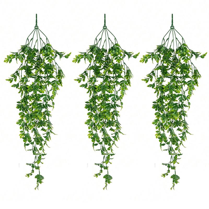 Artificial Ivy Hanging Vine Plastic Plants Grass Leaves for Home Indoor Outdoor Garden Door Wall Wedding Party DIY Decoration