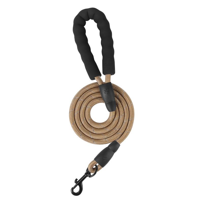 New reflective round rope dog outdoor leash pet leash multi-color medium and large dog walking rope leash