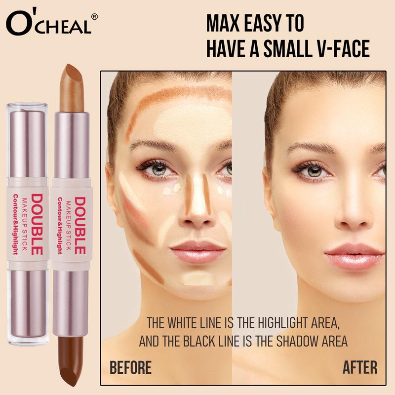 O Qian Ya Double-Ended Contour & Highlight Stick for Natural Brightening and Face Sculpting