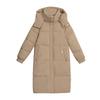 Down cotton clothes women's winter new fashion large size thickened slim hooded medium and long cotton coat
