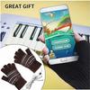 USB Heated Gloves Mitten for Men Women Striped Knit Fingerless Gloves Winter Hands Warmer Laptop Gloves for Adults