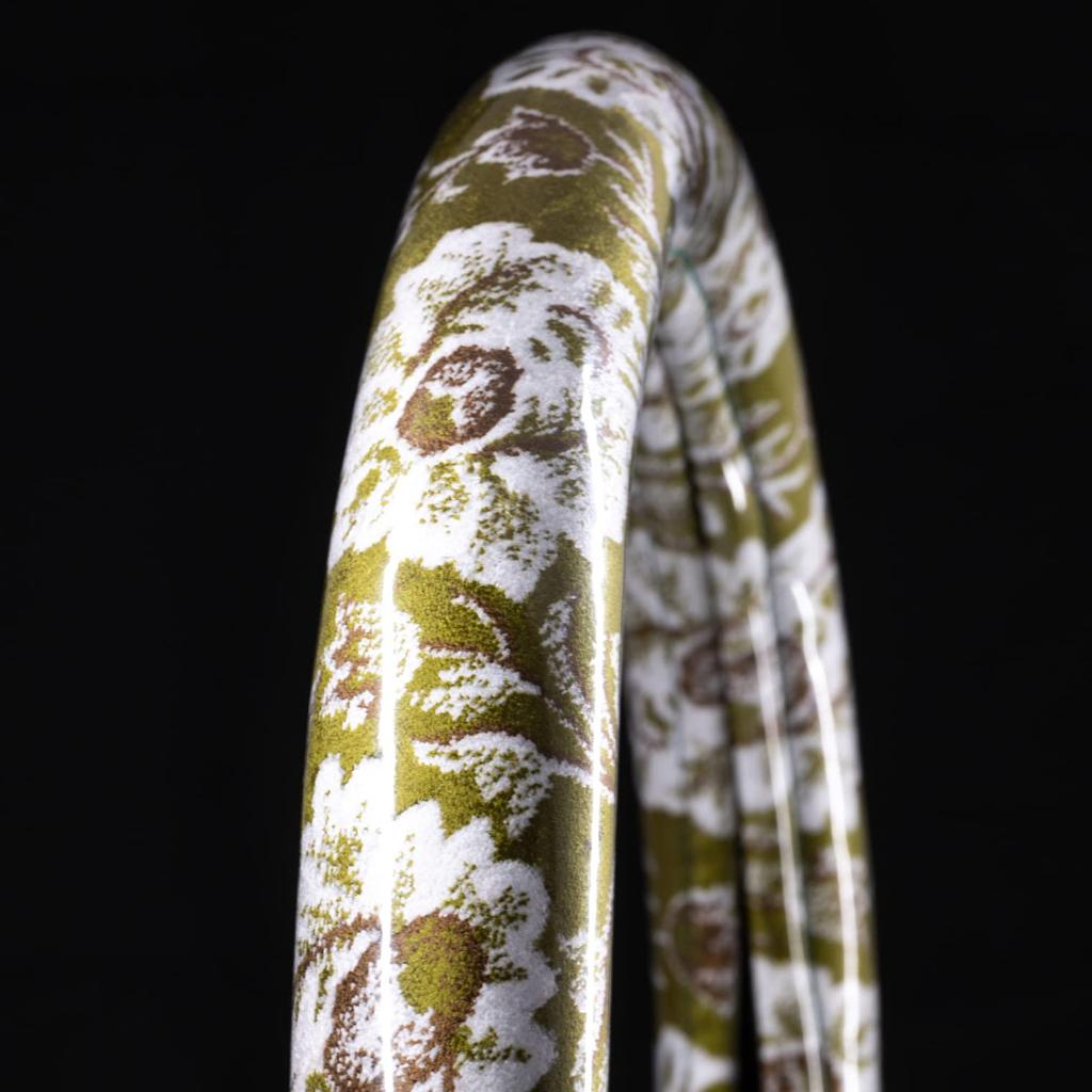 Miyabi Truck Truck Truck Kinkazan Extra Thick Steering Wheel New Lattice 3L (MIYABI) Supplies, Parts, Interior, Cover, Pattern, Green, (50cm),