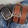Genuine High Quality Leather Belt Men Luxury Vintage Aged Alloy Pin Buckle Design Belts Brand Strap for Jeans Designer Strap