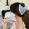 Satin Shell Triangle Claw Clip for Women: 2025 High-End Half-Up Hair and Updo Accessory