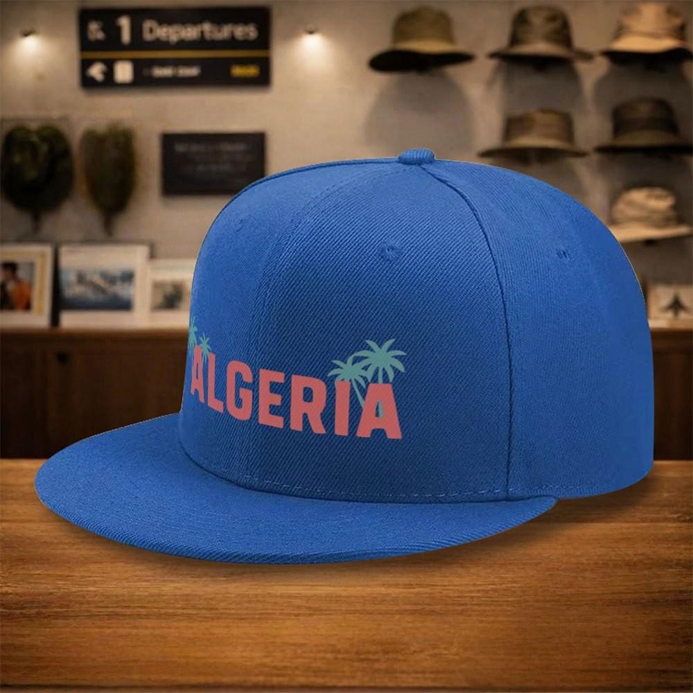 Algeria Palm Trees Graphic Baseball Cap Unisex Polyester Casual Street Style Adult Headwear