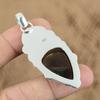 Natural Smokey Quartz Gemstone 925 Sterling Silver Pendant Unicorn For Women