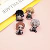 Brooch Anime Demon Slayer Design Cartoon Figure Acrylic Adorable Breastpin Brooch Pin for Decor