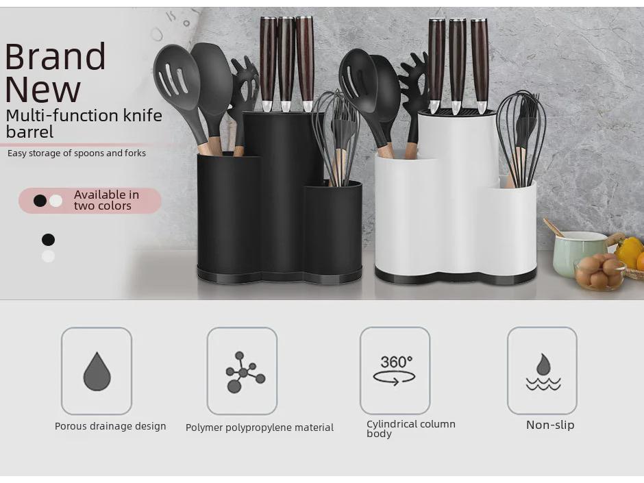 Modern Kitchen Knife and Utensil Storage Rack