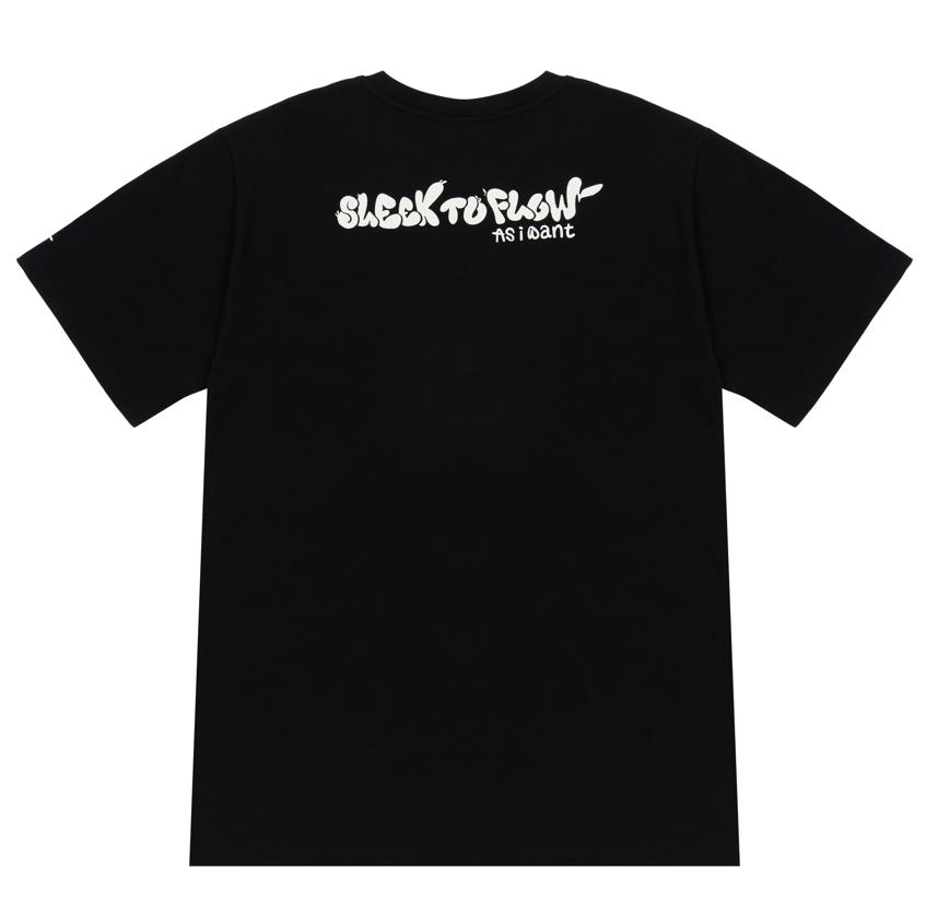 Ejeuaiwon Sleek To Floor T-Shirt Black