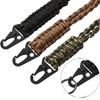 Outdoor Paracord Rope Keychain EDC Survival Kit Cord Camera Telescope Phone Lanyard Military Emergency Strap for Hiking Camping
