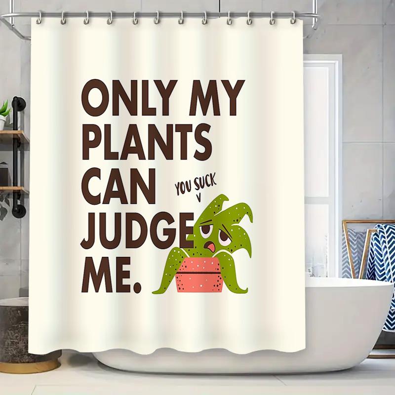 

Cute Monstera Plant Shower Curtain Tropical Leaf Botanical Bathroom Decor Greenery Fern Nature Home Decor Modern Farmhouse Style 90x180cm