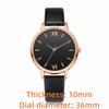 Leather Band Quartz Watch PU Strap Ladies Watch Minimalist Analog Watch  Formal Occasions