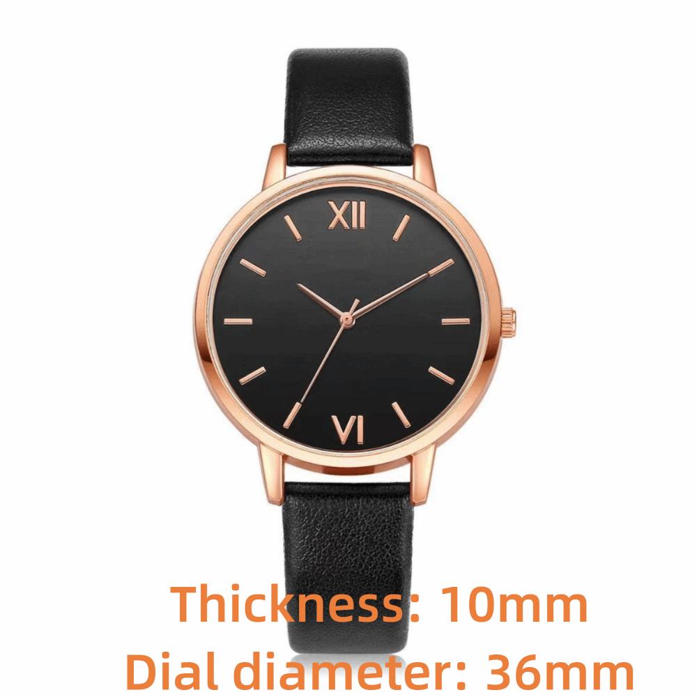 Leather Band Quartz Watch PU Strap Ladies Watch Minimalist Analog Watch  Formal Occasions