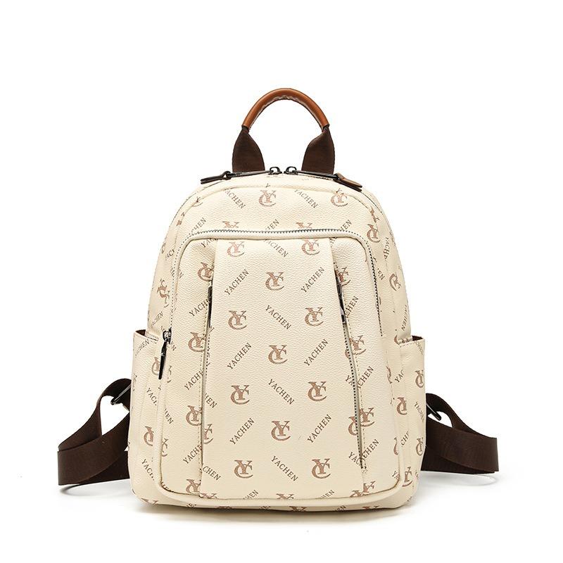 Backpack Women's New Fashion Backpack High-end Women's Bag Popular Travel Leisure Versatile Bag