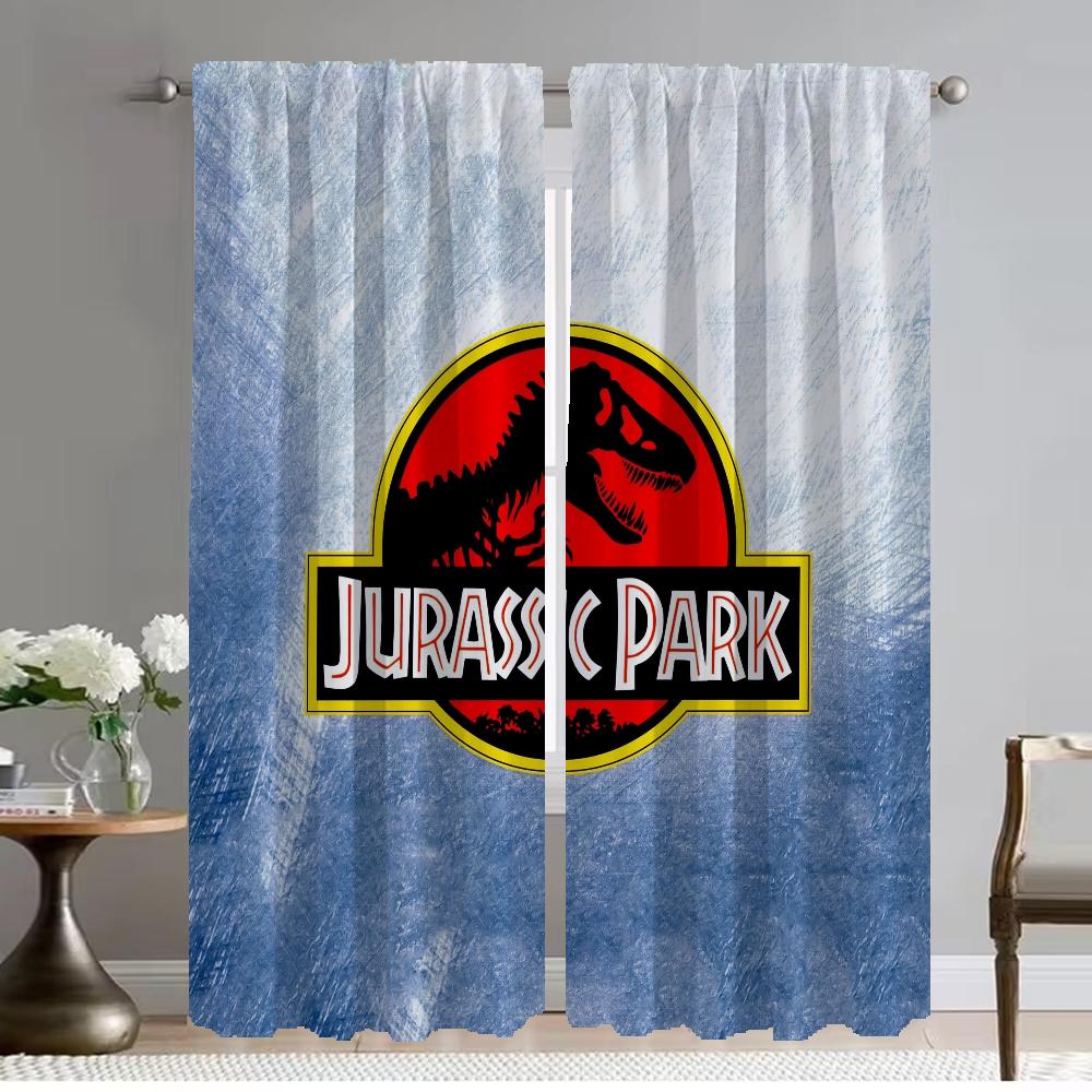 Kitchen Curtains for Bedroom Jurassic Park Curtains Child Room Shades Living Room Curtain Halloween Decoration Partition Elegant