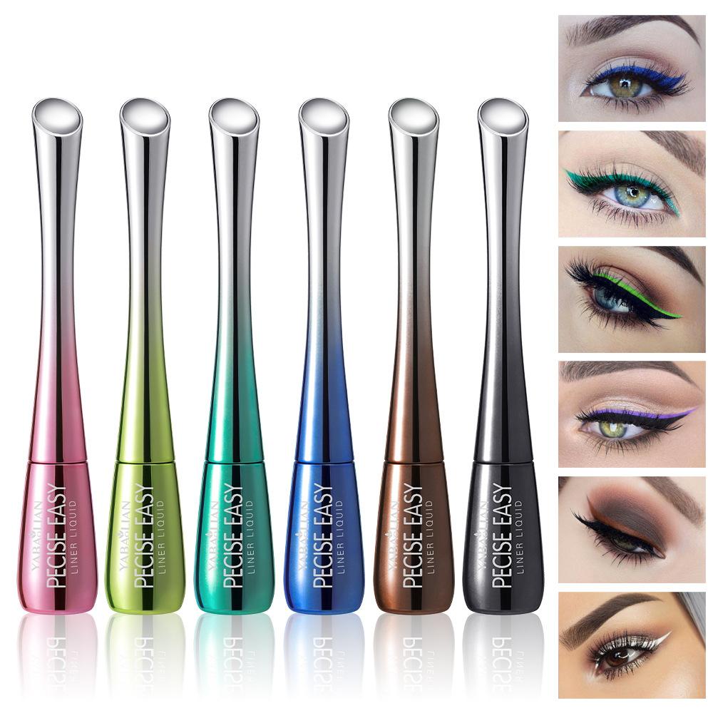 Makeup Color Eyeliner, Waterproof, Quick-drying and Long-lasting, Not Easy To Smudge 6-color Eyeliner, Eyeshadow Liquid, Makeup