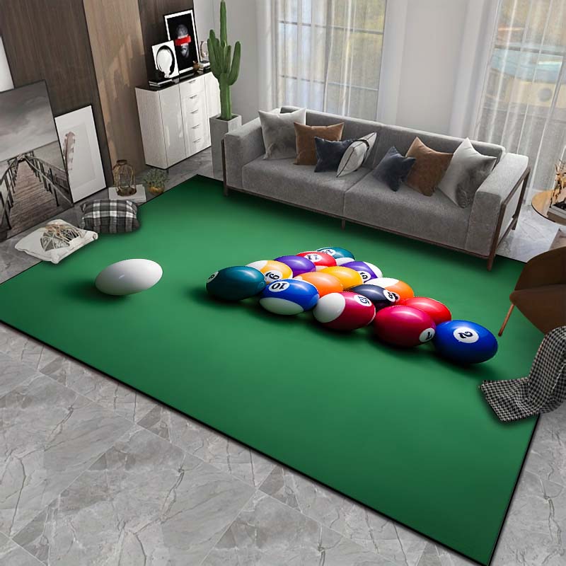 HD Billiards Rug Carpets for Bedroom Living Room Sofa Door Mat Dressing Room Rugs Large Size Machine Washable