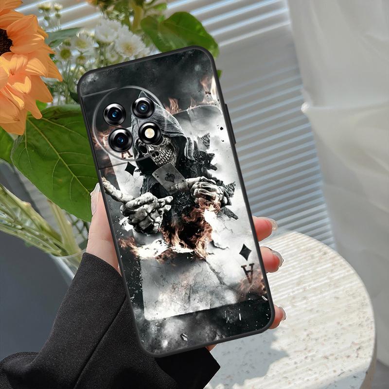 

Funny Skull Case For OnePlus 15R 15 13R 12R 10R 13 13T 12 11 10 10T 8T Nord CE 5 2 3 4 Lite N20 N30 Cover OnePlus 12R