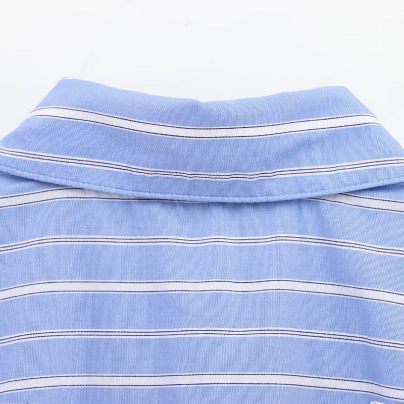 Kaslead New Arrival Women's Fashion Style Fashion Minimalist Stripes Poplin Shirt 2797905