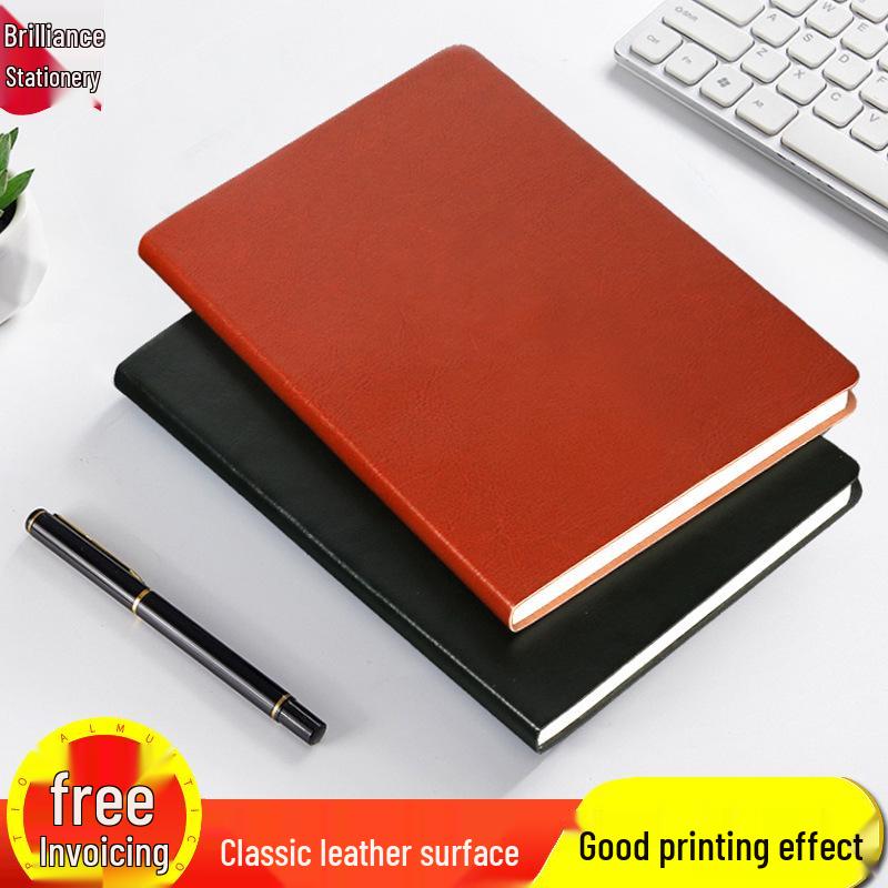 A5 Custom Leather Business Notebook - Office Diary & Memo Book, Thick Pages A5 коричневый