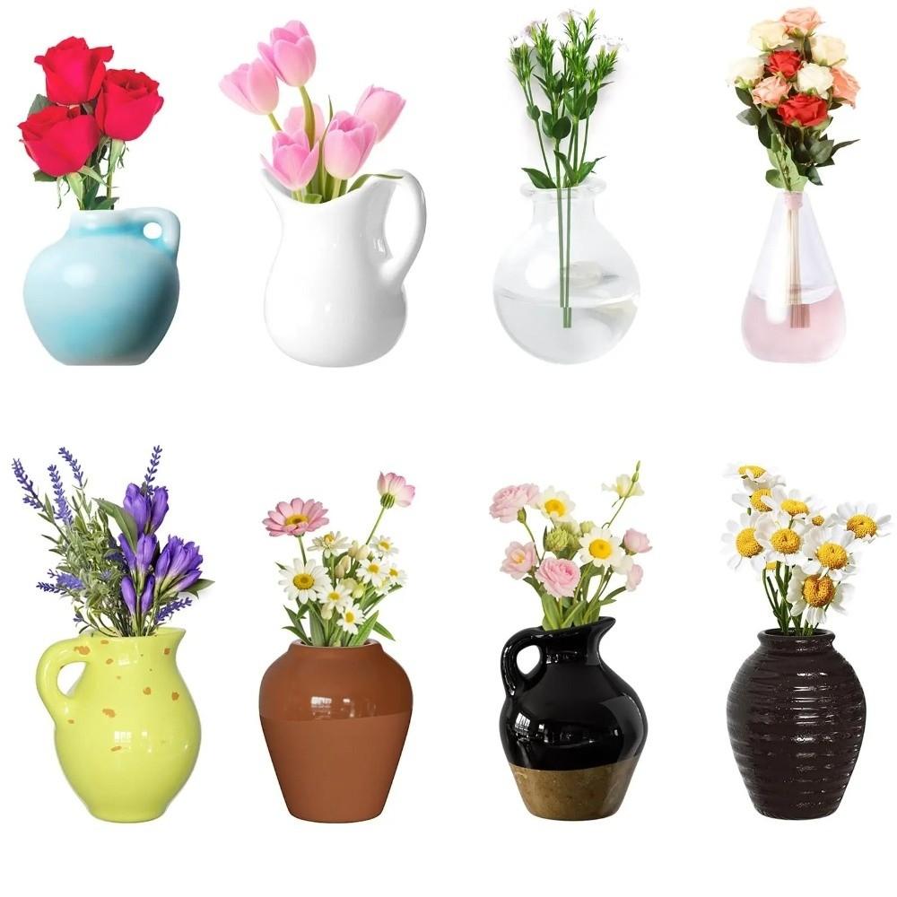 Unique Vase Refrigerator Magnet Handmade 3D Vase Magnet Mini Vase Fridge Magnets  Dorm Room