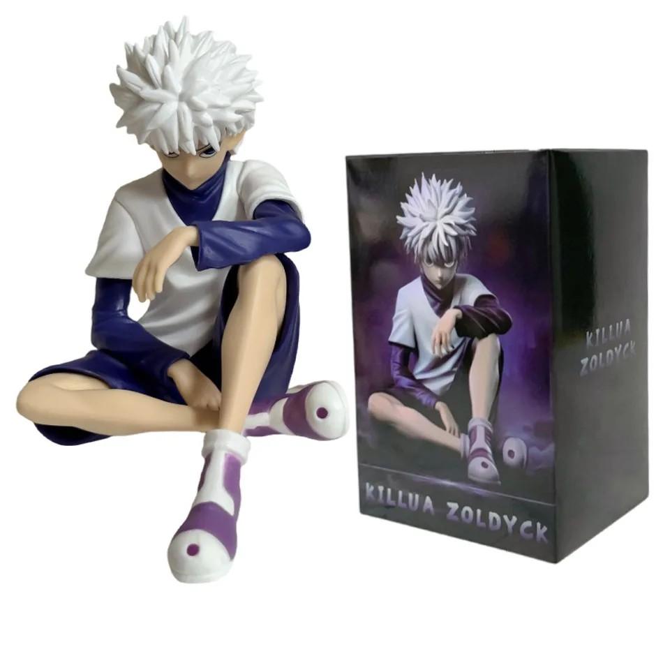 Anime Full Time Hunter Killua Zoldyck Xiaojie GON · FREECSS Figurine Sitting PVC Model Desktop Collection OrnamentsToys Gift