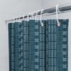 Blue White Geometric Shower Curtain Waterproof Bathroom Decor 3D Printed Bath Mat Set Home Decoration Solid Colors Window Curtai