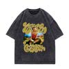 Nina Chuba Printing tričko s potiskem Pánské Dámské Vintage Prané Hip Hop streetwear Krátký rukáv Bavlna Móda Plus size topy