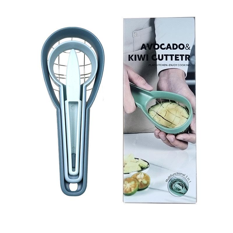 3-in-1 Avocado-, Kiwi- und Mangoschneider und -trenner