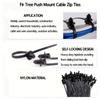 160PCS Reusable Design Wire Harness Clips Corrugated Pipe Cable Management Clips  UTV Wiring