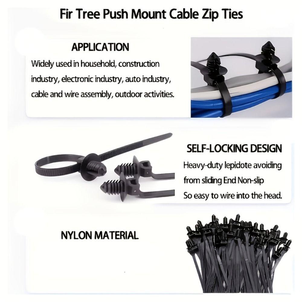 160PCS Reusable Design Wire Harness Clips Corrugated Pipe Cable Management Clips UTV Wiring