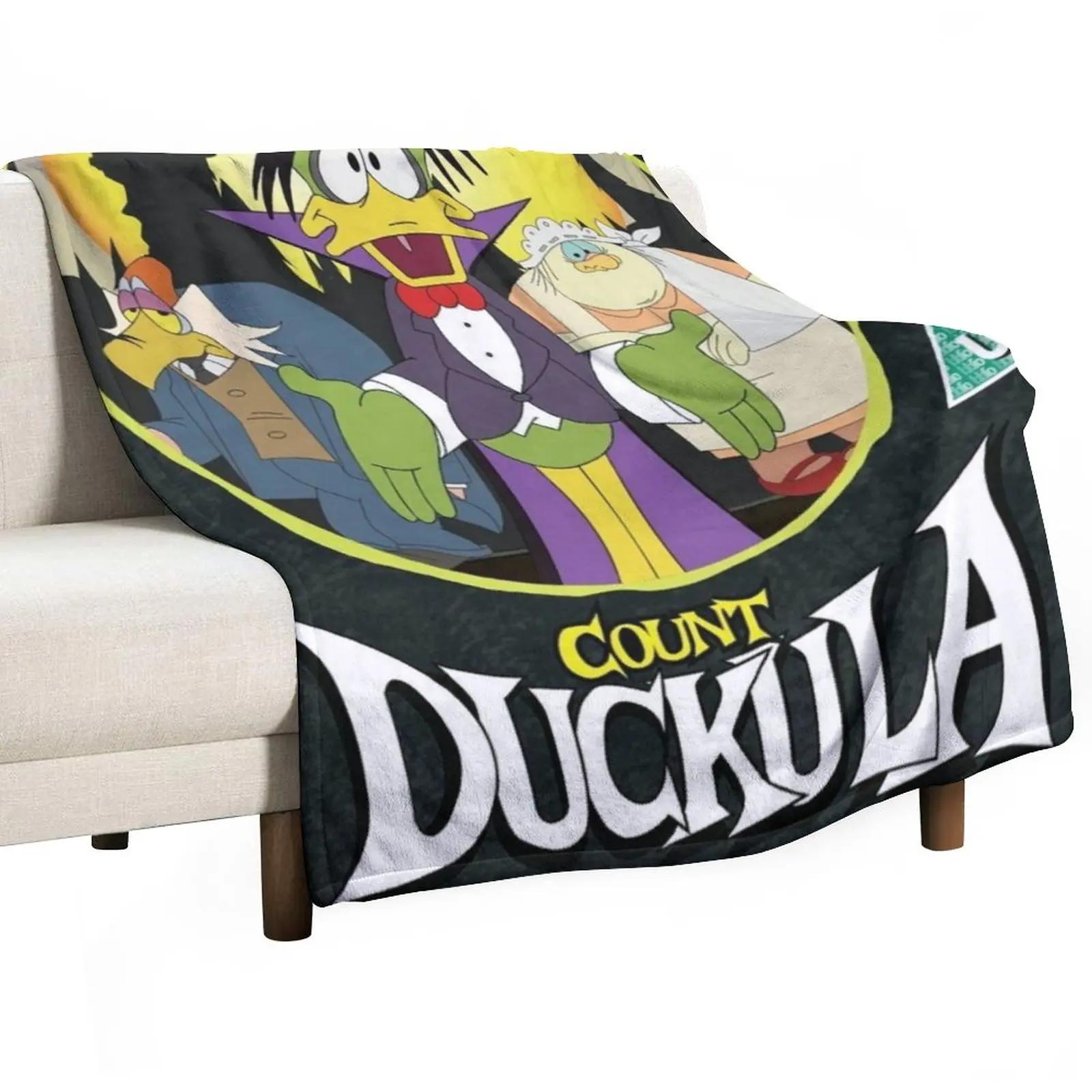 Exquisite Fashion Items Unisex Count Duckula Throw Blanket Dorm Room Essentials Decorative Blankets Fluffy Blanket Soft Plush Plaid Throw Blanket