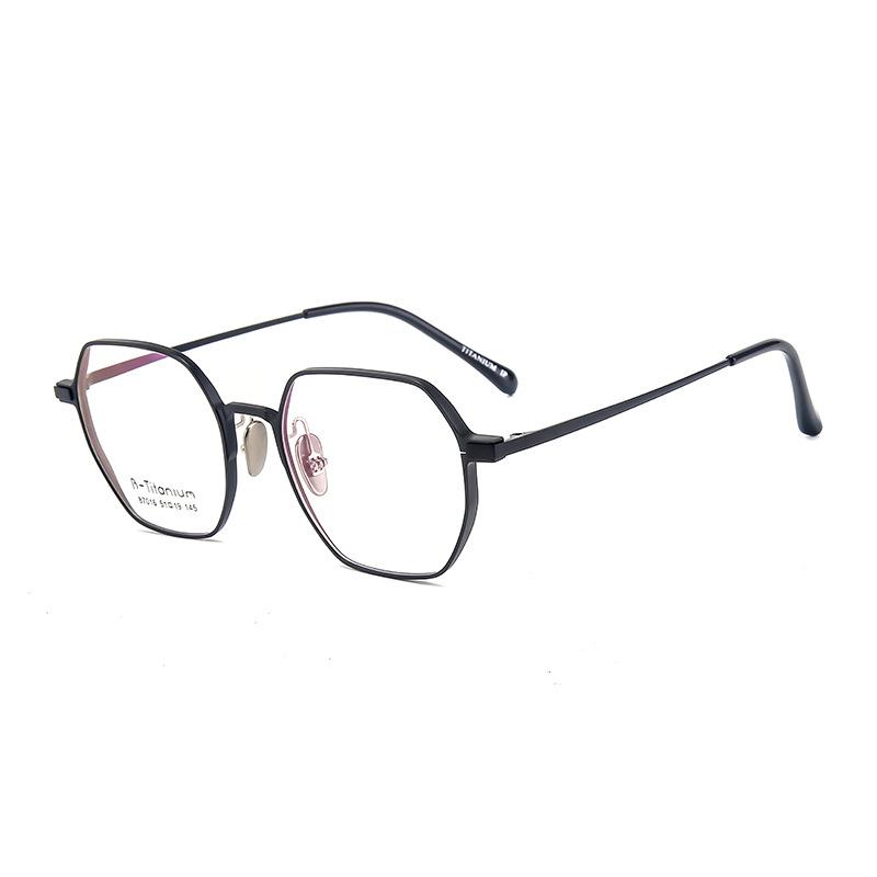 

Retro Square Titanium-Aluminum Myopia Eyeglasses with Wide Rim
