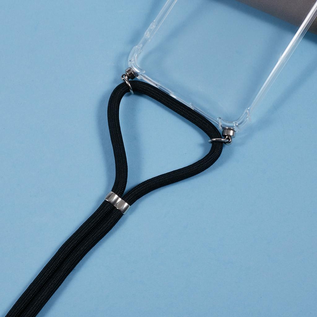 Für Honor 200 5G Klare Hülle Sturzschutz Weiche TPU Handyhülle mit Lanyard