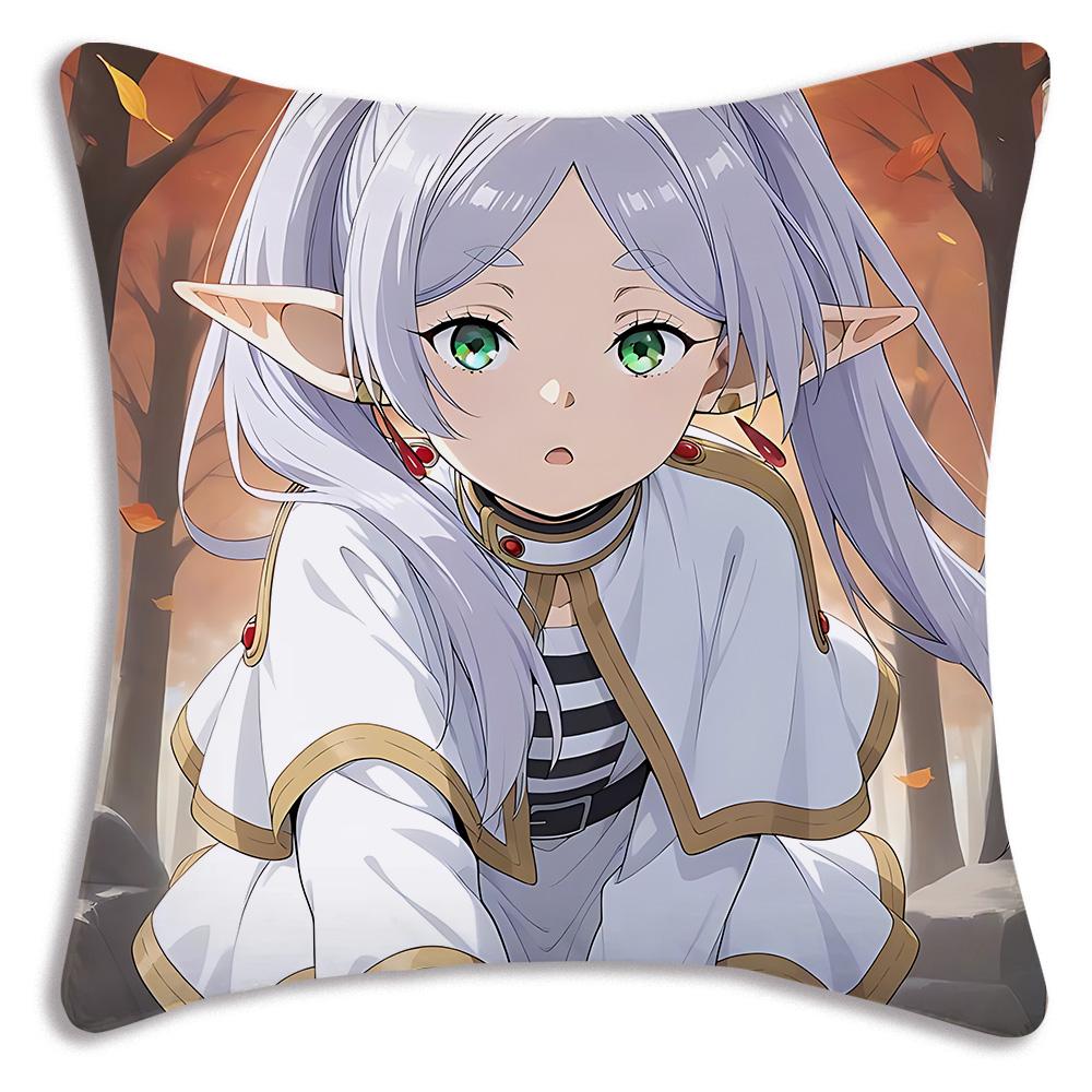 Anime C-Cowboy Bebops Pillow Covers Cartoon Sofa Decorative Home Double-sided Printing Short Plush Cute Cushion Cover