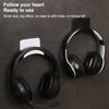 Universal Headphone Stand Adhensive Plastic Wall Mount Hanger Under Desk Headset Rack Holder Support For Gaming Earphone Bracket