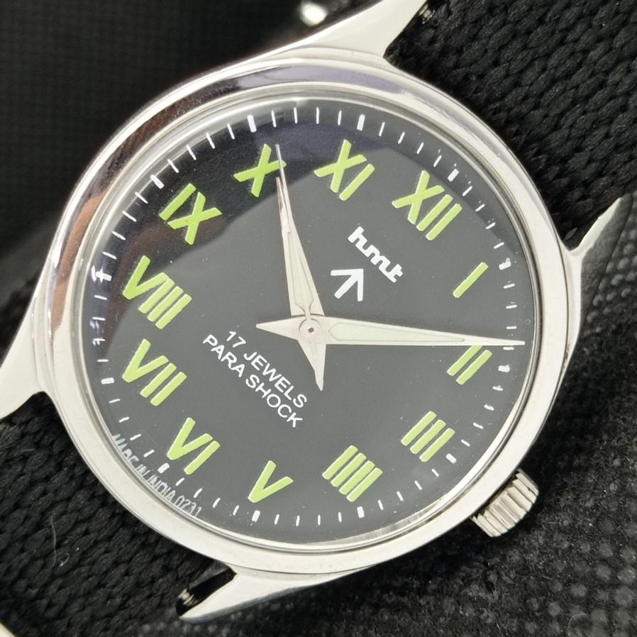 HMT ИНДИЙСКИЕ МУЖСКИЕ МЕХАНИЧЕСКИЕ ЧАСЫ С ЧЕРНЫМ ЦИФЕРБЛАТОМ a425327-2