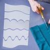 5Pcs Clear Acrylic Quilting Rulers Quilting Templates Double Side Wavy Quilting Rulers Stencils For Patchwork Project