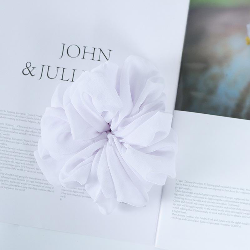 

Шифонова бісерна еластична пов язка на голову, однотонна з кільцем у формі товстого кишечника з Малайзії 14