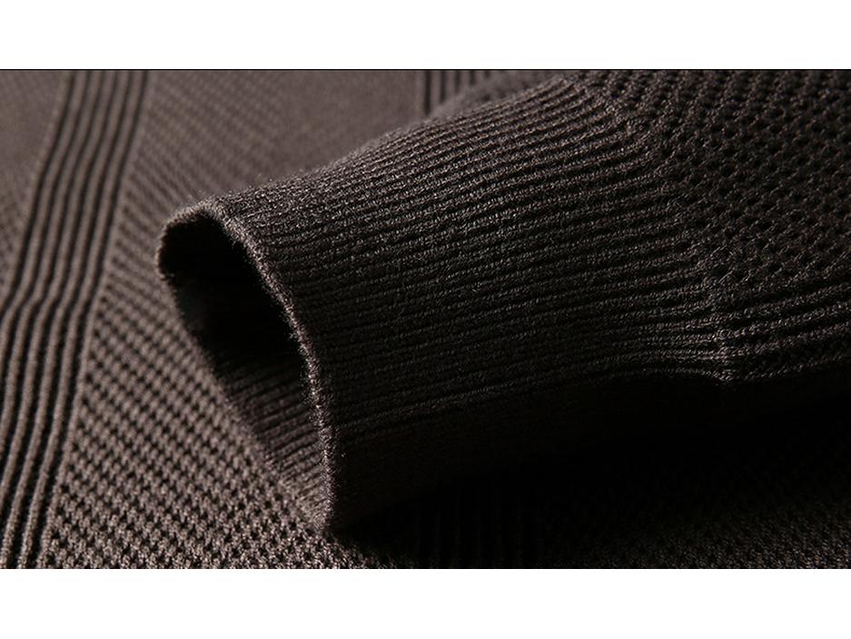 Men's Trendy Thick Jacquard Knit Sweater - Warm, Anti-Pilling, Light Luxury for Autumn/Winter
