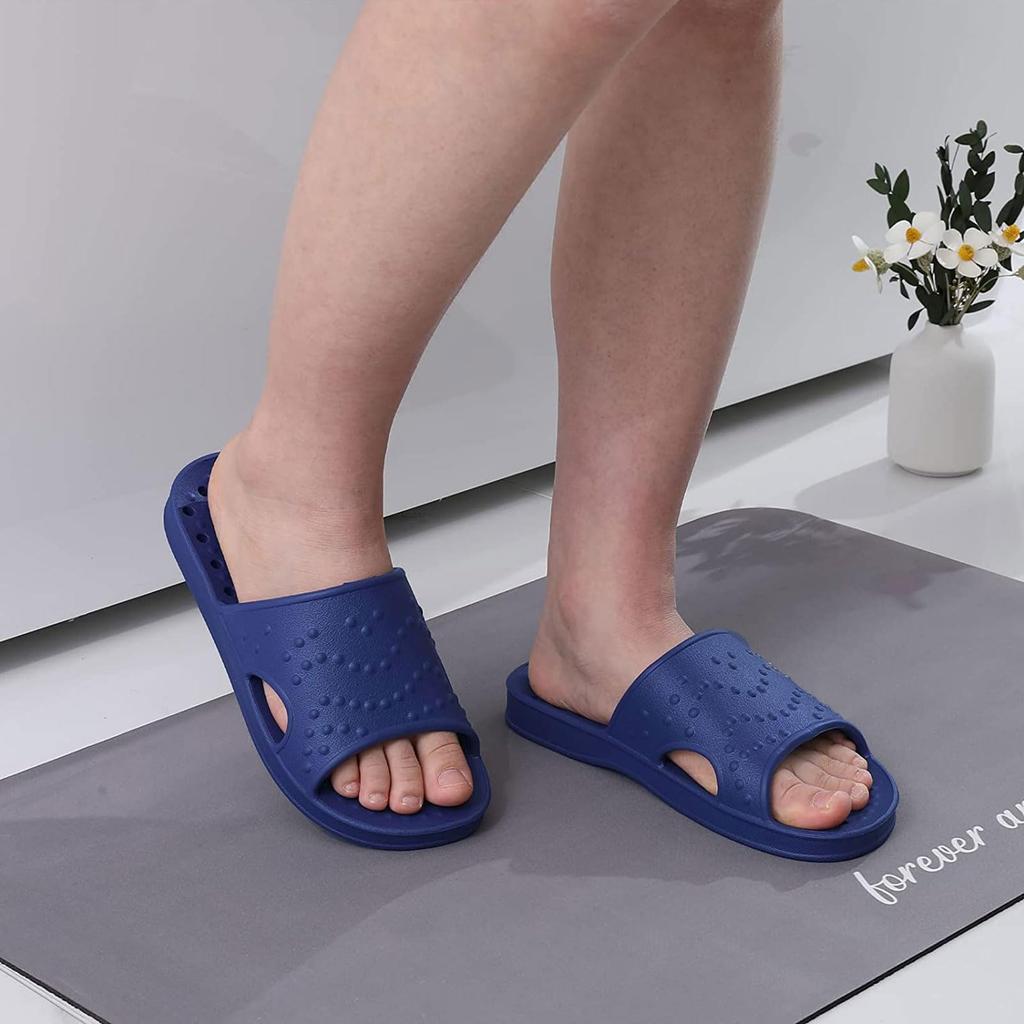 Fashion Comwarm Summer New House Slippers For Women Indoor Non-slip Bathroom Shower Slide With Drain Holes Light Orthopedic Beach Sandal