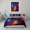 3D Mystical Wizard Art Printed bedding Set Multiple sizes kid's and adults' bedroom Exquisite 3PC bedding set gift