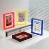 Colorful Acrylic Photo Frame Translucent Picture Frame Holder Photo Display Stand  Tabletop Decor