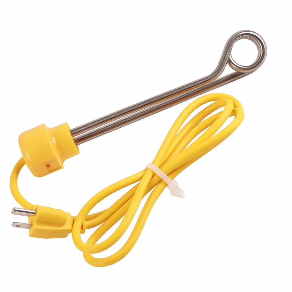 1000W Portable Stainless Steel Immersion Water Heater for Heating Coffee Tea Drinking 1.5m