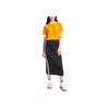 adidas Originals Adicolor Series Striped Soft Round Neck Pullover Short Sleeve T-Shirt Women T-Shirts Yellow IY7224
