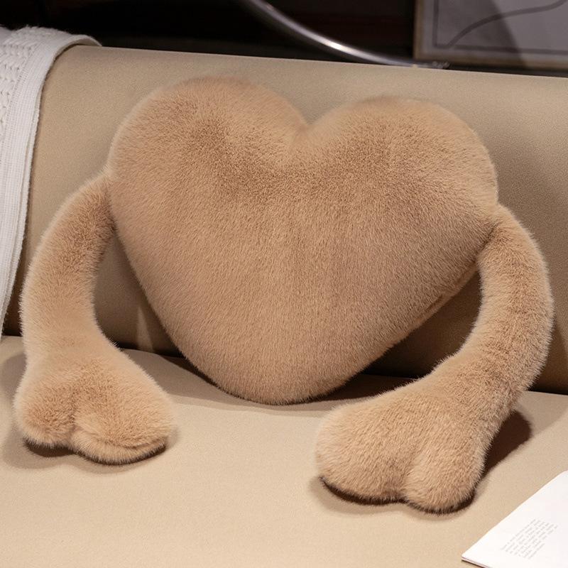 Small Fresh Love Pillow Plush Toy Doll Red Heart Doll Home Sofa Pillow Cushion Girl Doll