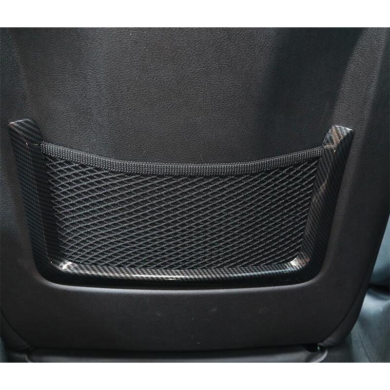 For BMW 1 2 3 4 Series 3GT F30 F34 F20 2pcs Carbon Fiber Color Car Seat Back Net Frame Trim Car Interior