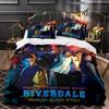 New Movie Riverdale Bedding Set Teens Boys Duvet Cover Set with Pillow Cover Comforter Set Single Queen King Full Size Bed Linen