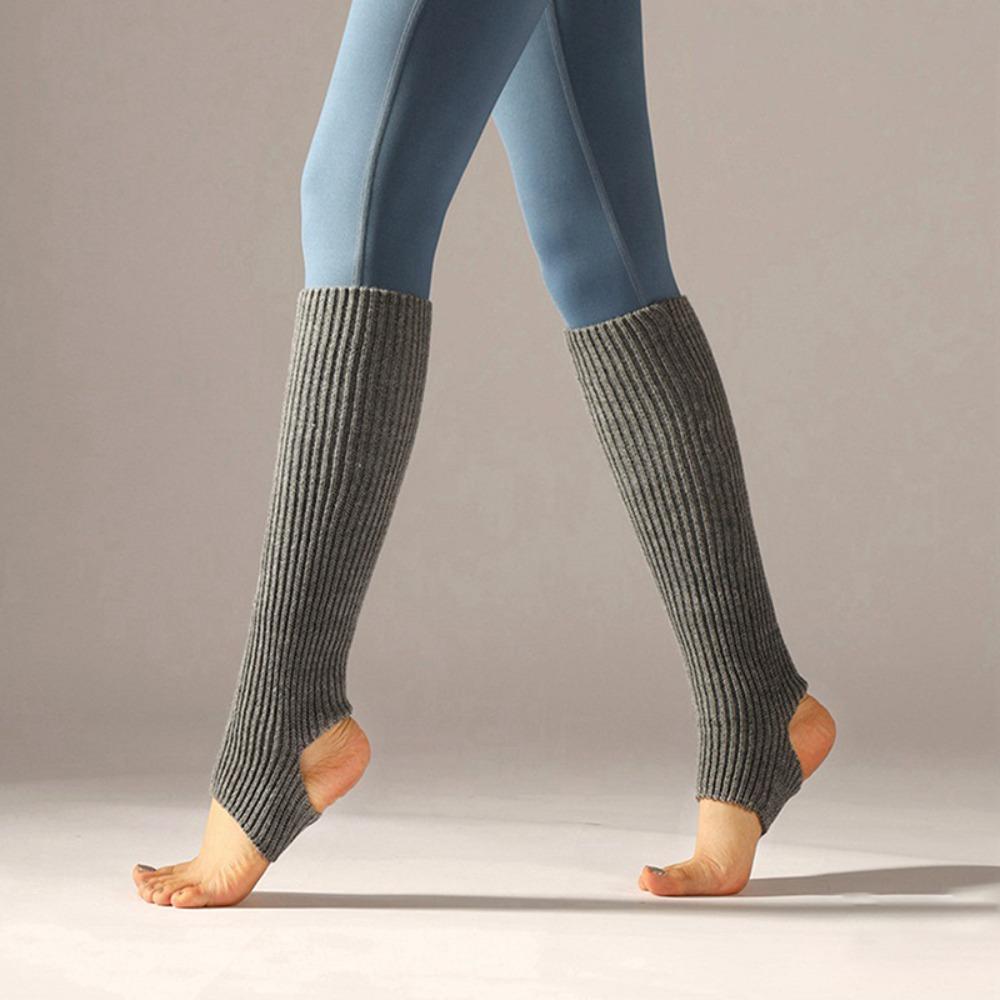 Long Section Ballet Leg Warmers Foot Covers Ballet Knitted Socks Latin Socks  Gym Fitness