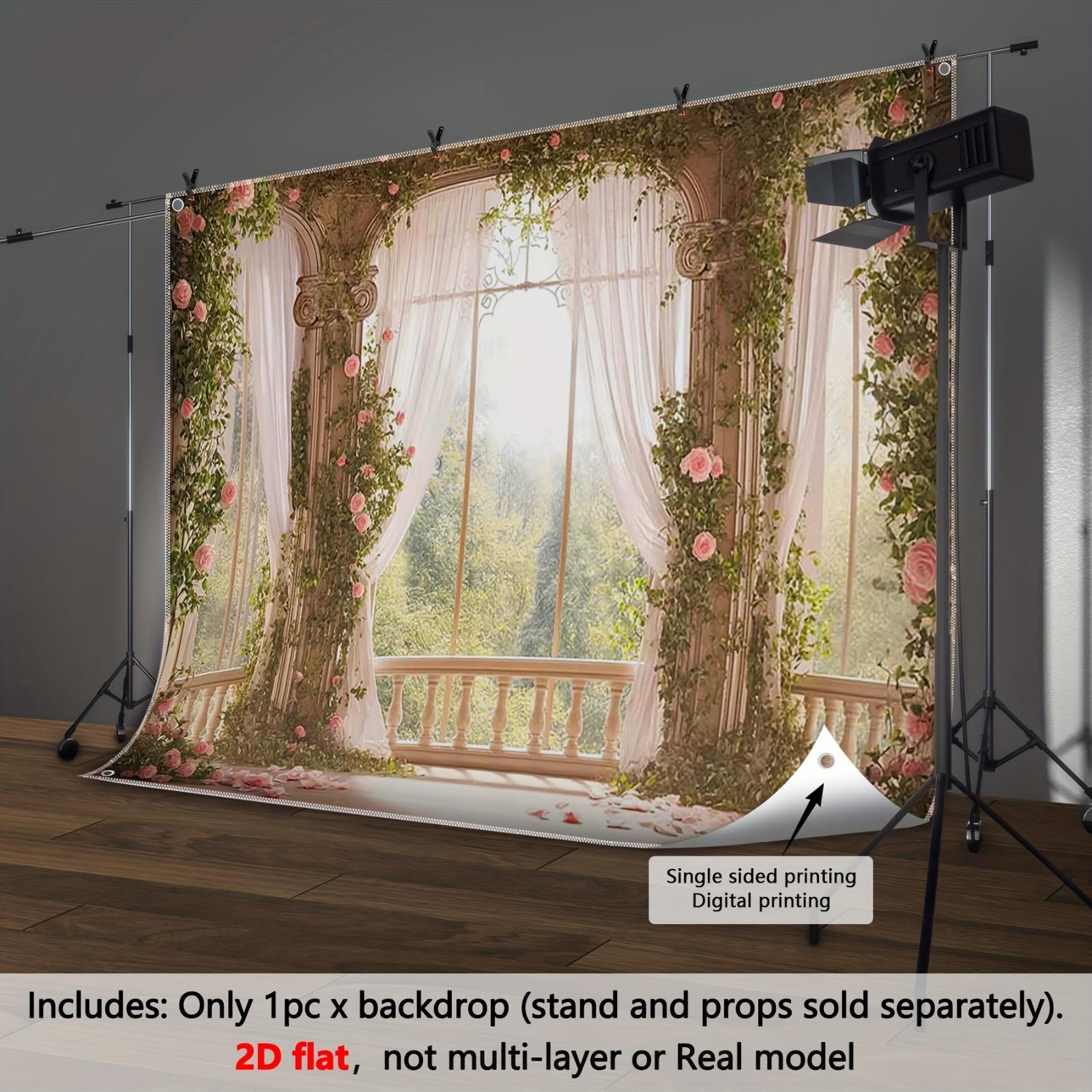 

Лесной сад Балкон Окно Свадебное украшение Фон Зимний фотофон Украшения Для Фотостудии Фотобудка Рождественская вечеринка W100*L75cm